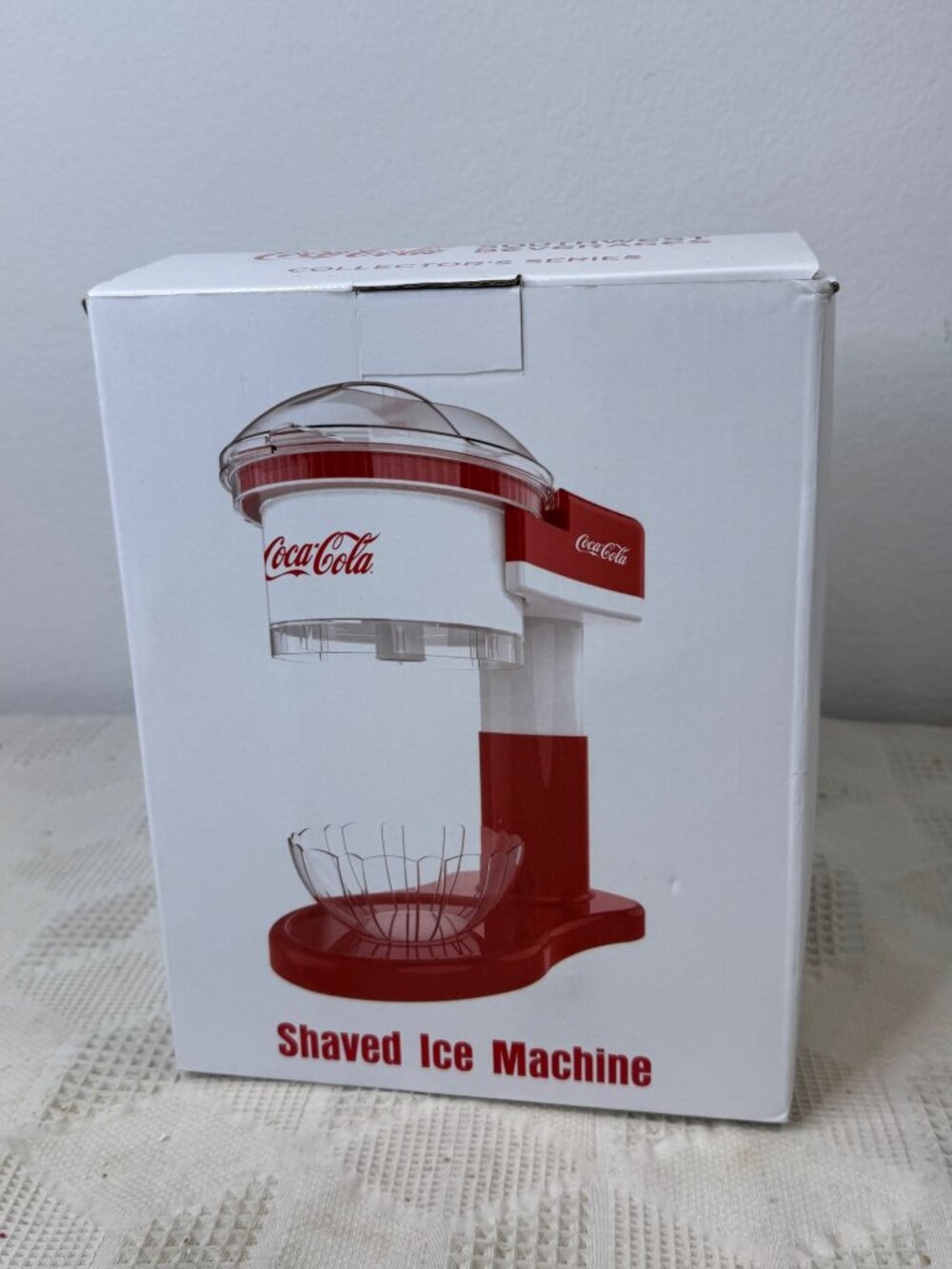 Coca-Cola Collectors Series Shaved Ice Machine Red/White Retro Design NIB